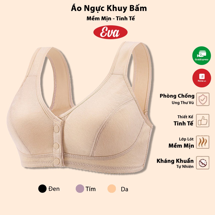 Áo Ngực Trung Niên Cho Mẹ Và Bà Không Gọng Cài Trước, Áo Lót Trung Niên Cài Trước Big Size Và Các Bà Các Mẹ P02 EVASTORE
