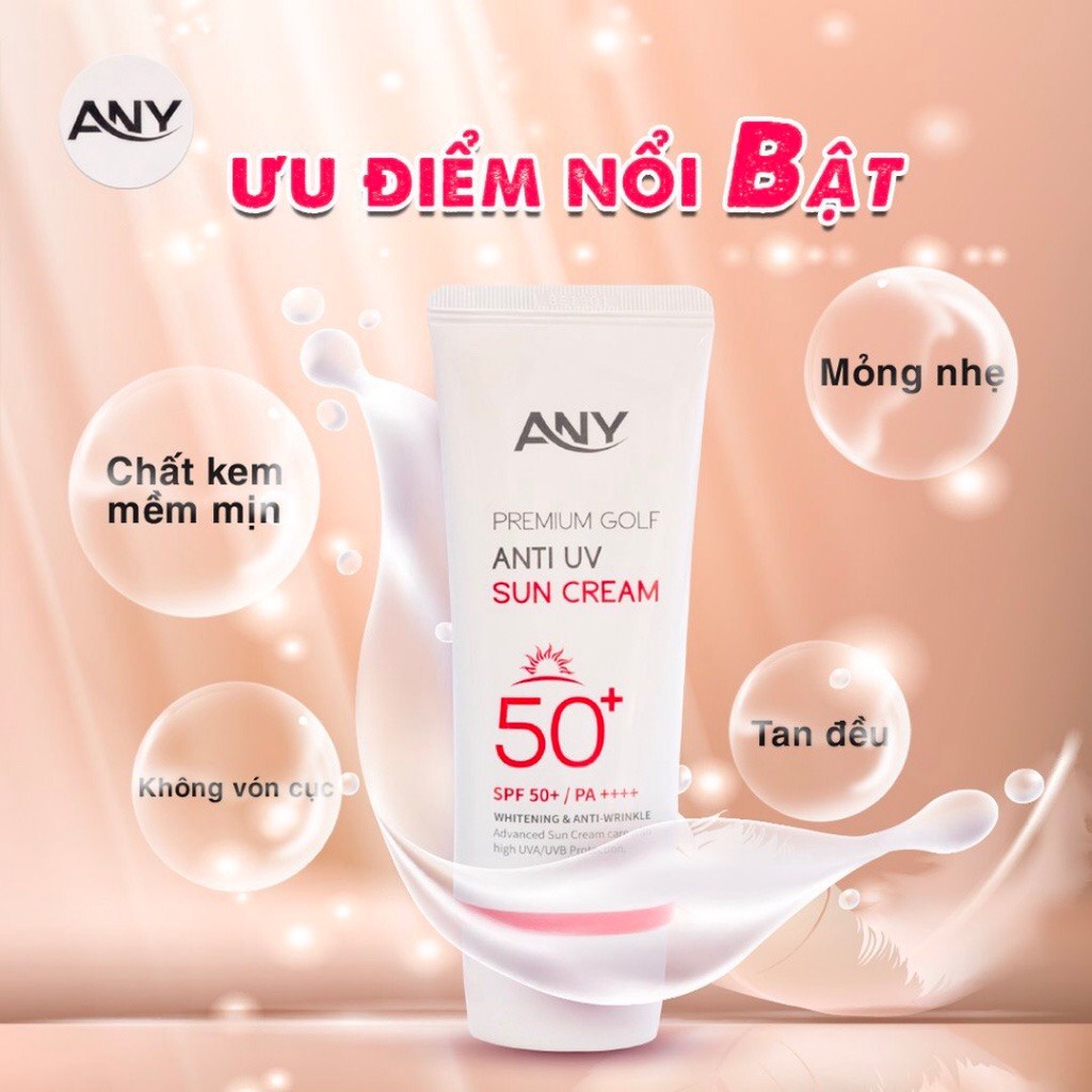 Kem Chống Nắng Nâng Tông Any Premium Golf Anti UV Hàn Quốc SPF 50+