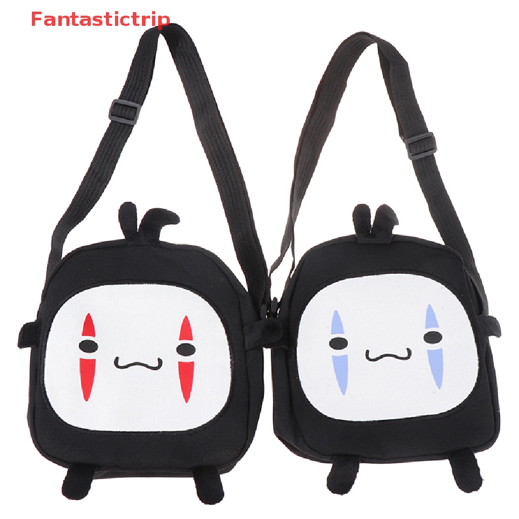 [Fantastictrip] Túi Đeo Chéo Vai Hình Vô Diện Spirited Away Có Thể Điều Chỉnh Dây Đeo Hóa Trang Anime Mới