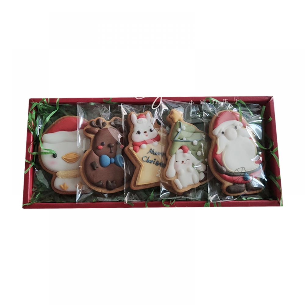 Khuôn Cắt Bánh Quy Hình Cây Thông / Thỏ / Chim Cánh Cụt / Ông Già Noel 3D Xinh Xắn