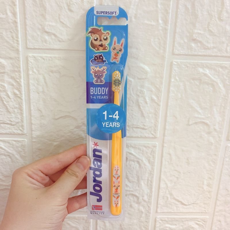 Bàn chải đánh răng cho bé Jordan 1-4 tuổi
