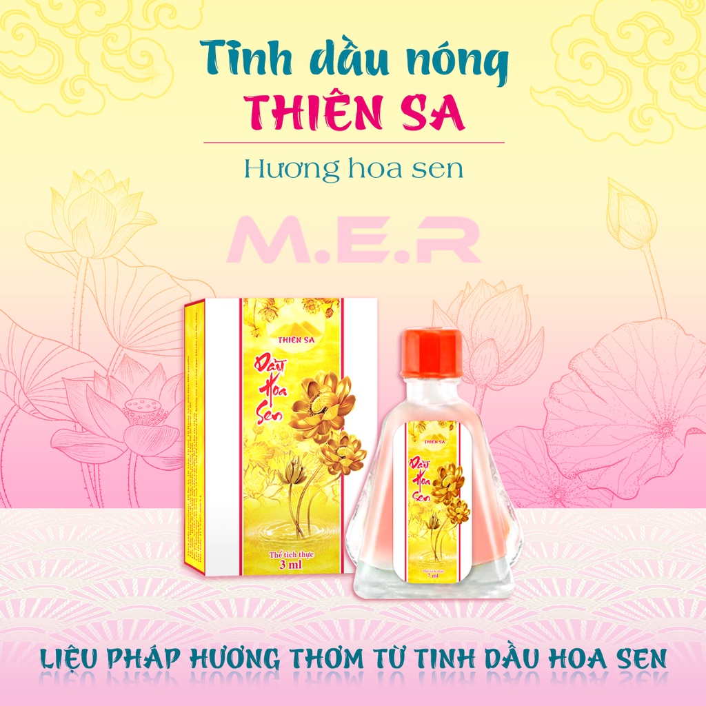 Tinh dầu nóng thảo dược Thiên Sa hương nước hoa - chai 3ml và 7ml