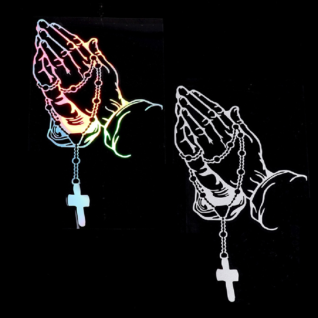Đề Can Vinyl Ngọc Trai Rosary God Jesus Christ Vương Miện Dán Xe Hơi Xe Tải UIO