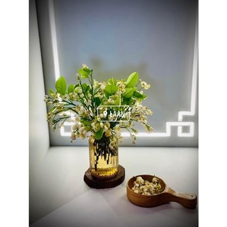 Bình hoa pha lê decor, lọ hoa pha lê vintage