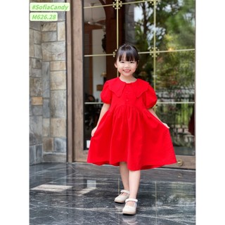 Váy đỏ có cổ bẻ sofia