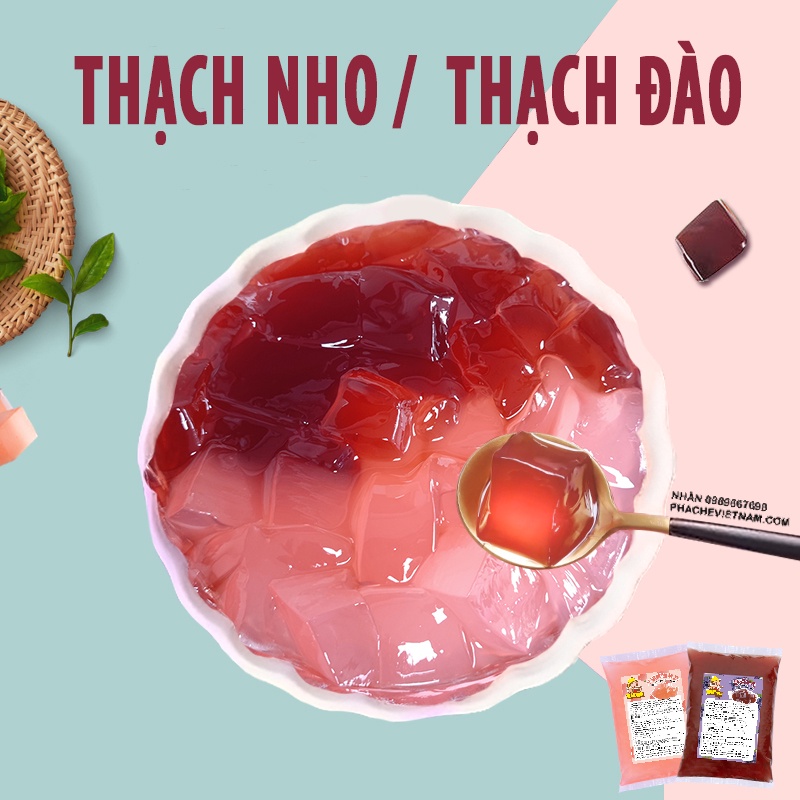 Thạch Hoa Quả Vị Nho  - Dùng sẵn không cần nấu