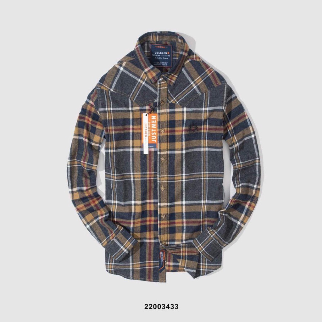 Áo Somi Tay Dài Caro Nam JM, Flanet Sang Trọng , Nhiều Màu Đẹp