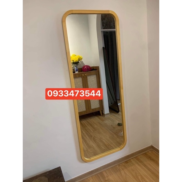 Gương soi toàn thân gỗ thông cao cấp kèm chân