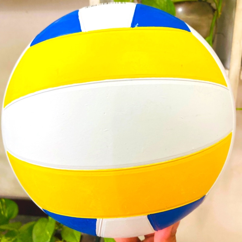 Bóng Chuyền Cao Su Geru V4. Bóng Chuyền Số 4. Tặng Kim Bơm + Lưới Đựng Bóng