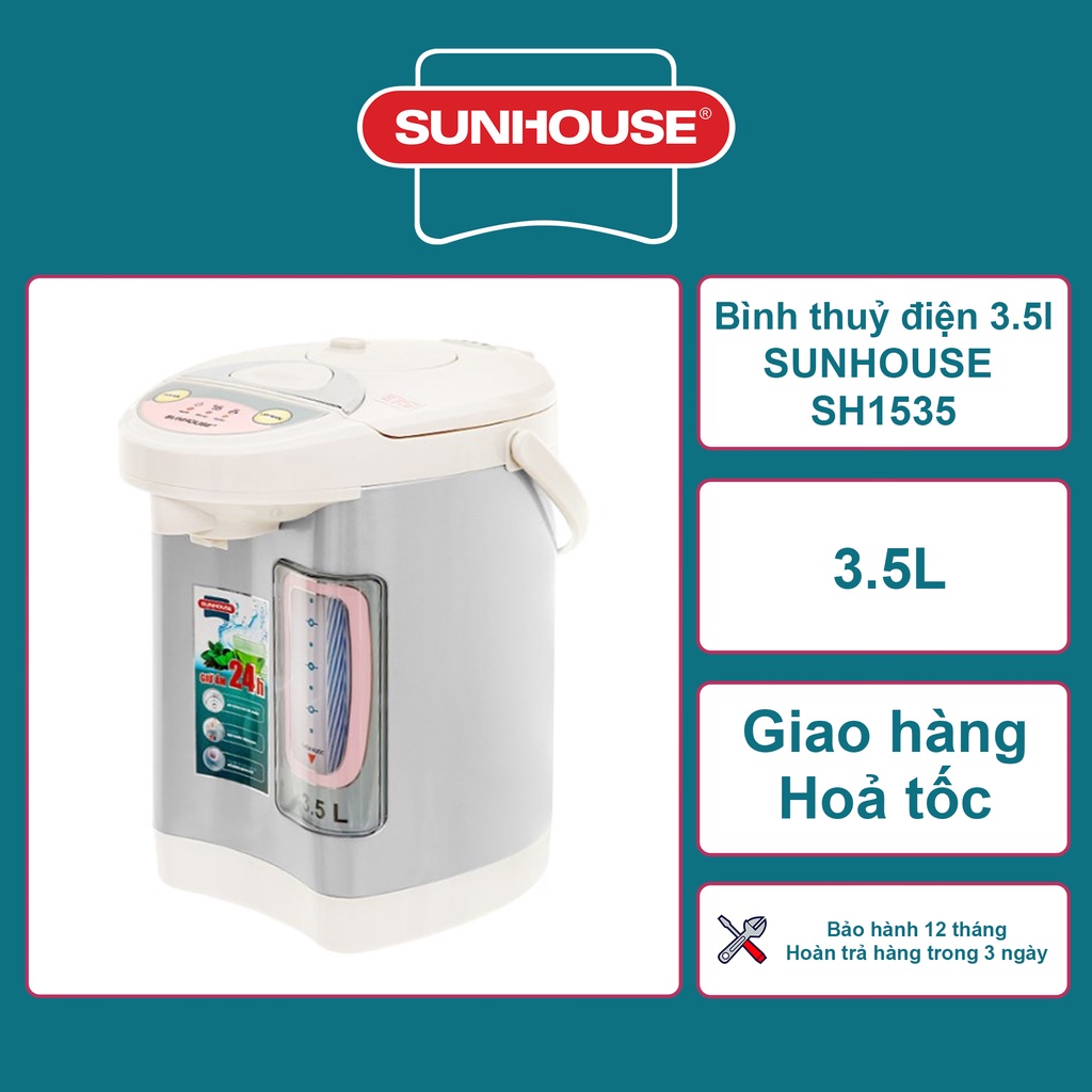 Bình thuỷ điện 3.5L SUNHOUSE SH1535