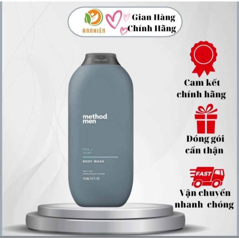 Sữa tắm Method Men Sea + Surf 532ml