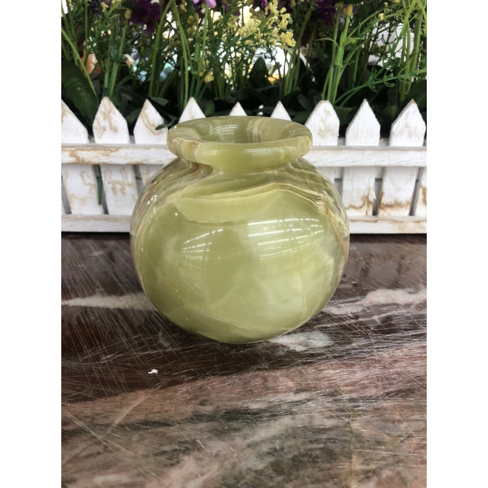 Lục bình, lọ hoa phong thủy đá ngọc Onyx