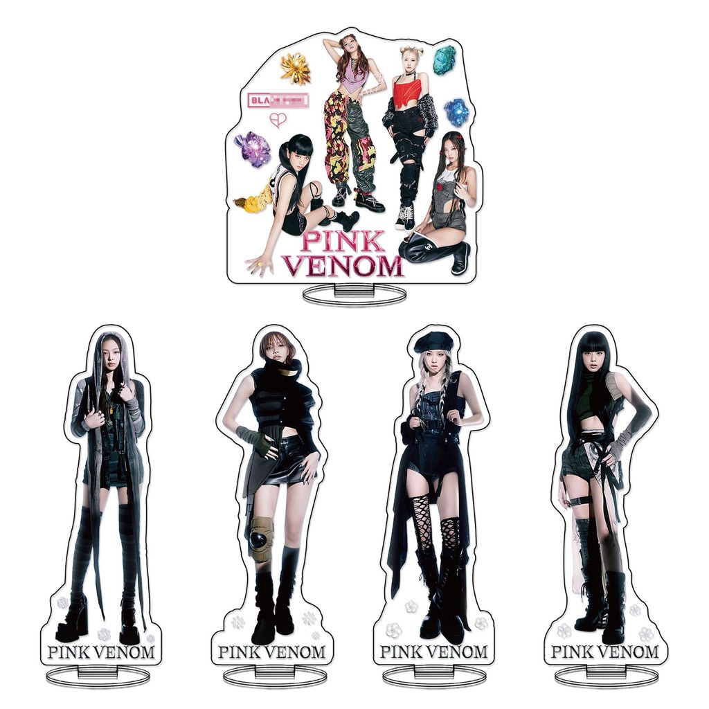 Blackpink Album Pink Venom Action Figurines Standee ROSE JISOO LISA JENNIE Desk Stand