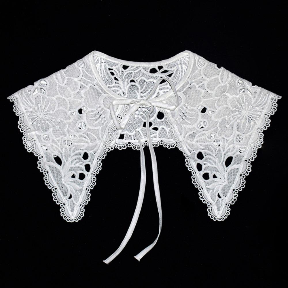 Áo Choàng Cổ Búp Bê Mini Phối Ren Giả Cài Nút Tháo Rời Được Chất Lượng Cao Sành Điệu Chất Lượng Cao