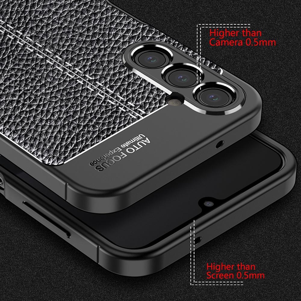 Ốp điện thoại cho samsung galaxy m34 5g kết cấu vải silicon Ốp điện thoại chống sốc bằng sợi carbon