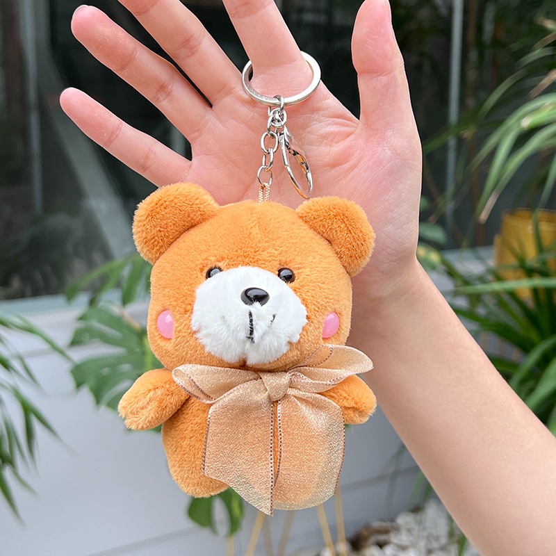 Móc Khóa Hình Gấu Bông 10cm Dễ Thương