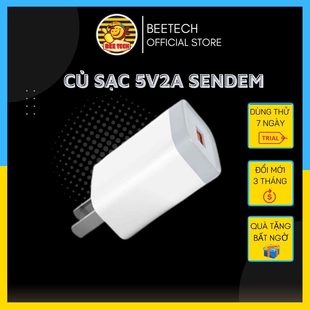 Củ Sạc Nhanh SD Design 2.4A Hỗ Trợ Mọi Loại Điện Thoại - Beetech