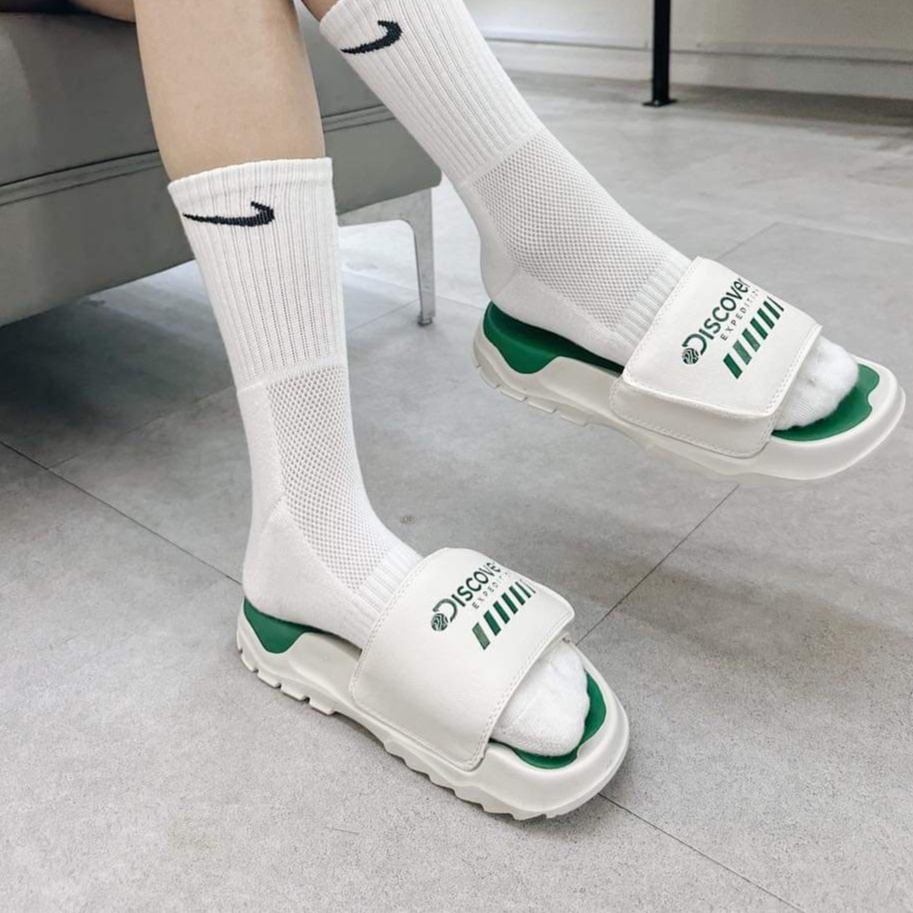 Dép Discovery Nữ Nam Kiểu Dáng Quai Ngang Phong Cách Thời Trang Hàng Chuẩn Loại 1 Không Box