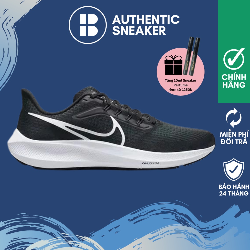 Giày chạy bộ nam NAI Air Zoom Pegasus 39, Trăng Đen DH4071-001