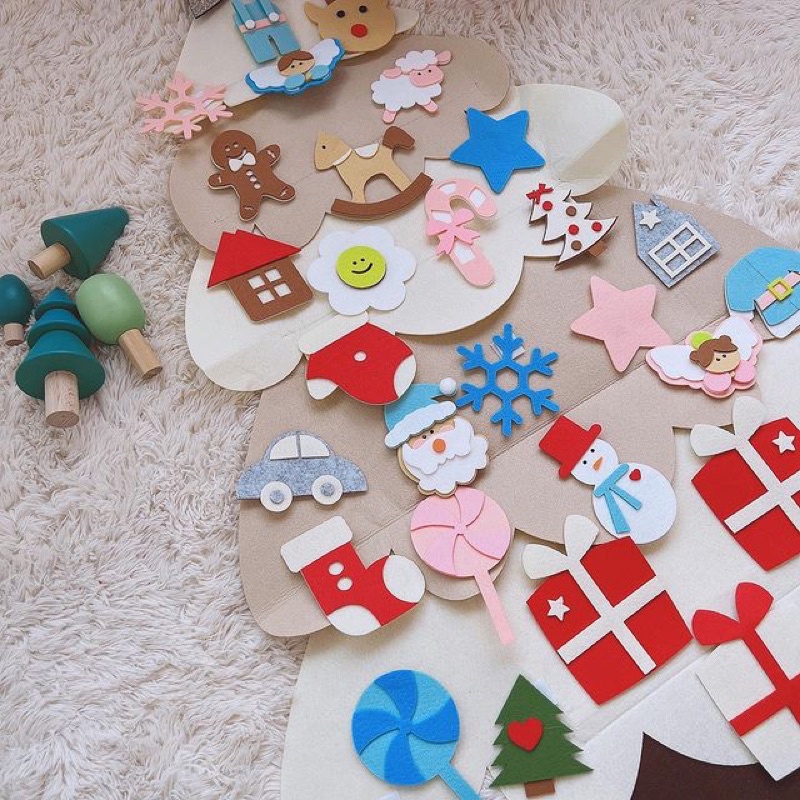 Cây Thông Vải Dạ Hàn Quốc +Tặng Đèn Led