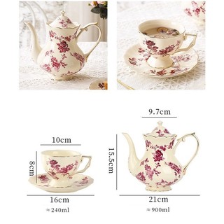Set trà chiều Vintage phong cách châu Âu