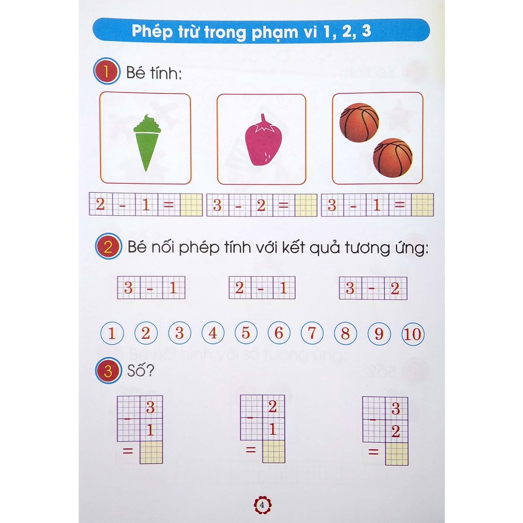 Sách Chuẩn Bị Cho Bé Vào Lớp 1 - Bé Vui Học Toán - Quyển 2