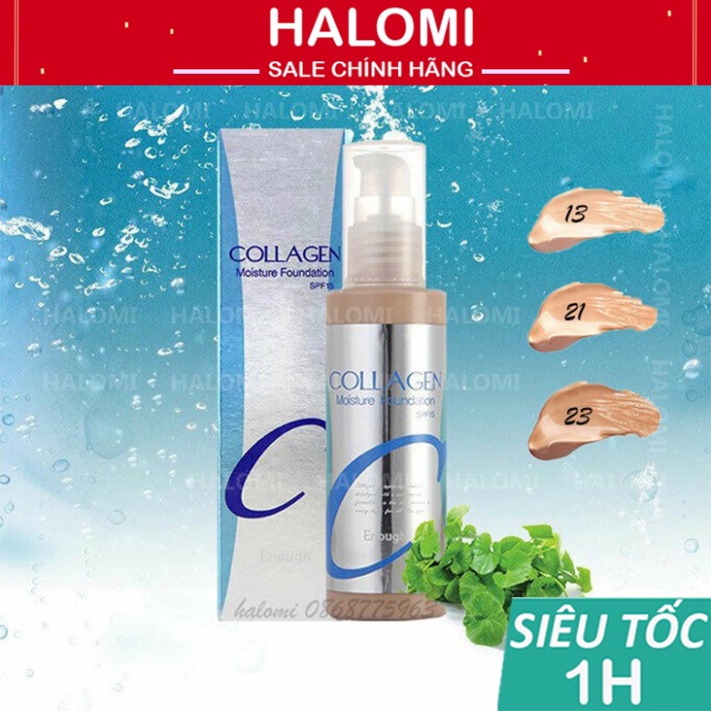 Kem nền Collagen Moisture Foundation 100ml chính hãng Hàn Quốc makeup phù hợp cho tất cả các loại da TRANCI