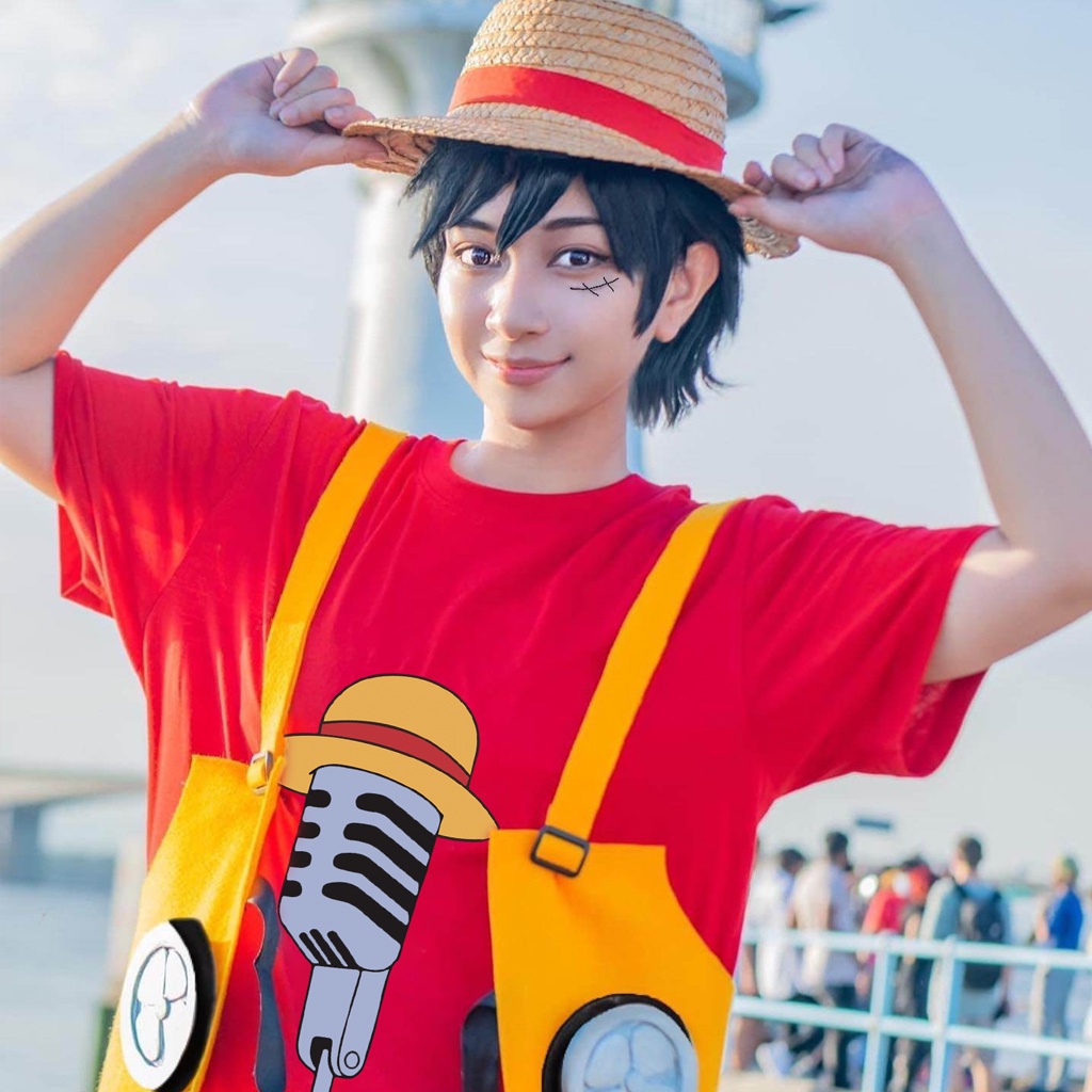 Áo One Piece Film Red Luffy Cosplay 100% Cotton