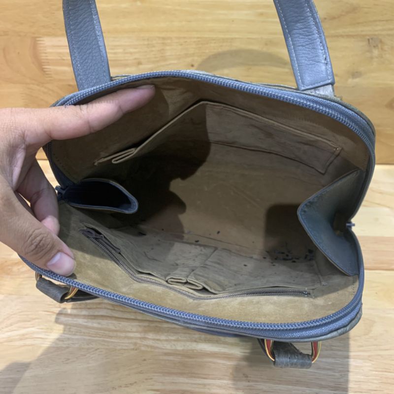 Túi xách da điểu dáng sang da thật secondhand  06221122