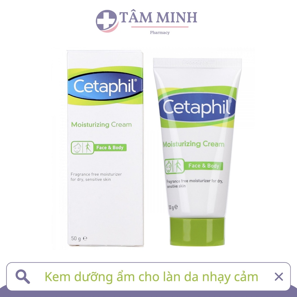 KEM DƯỠNG ẨM CETAPHIL MOISTURIZING CREAM DÀNH CHO DA NHẠY CẢM NHẤT 50G