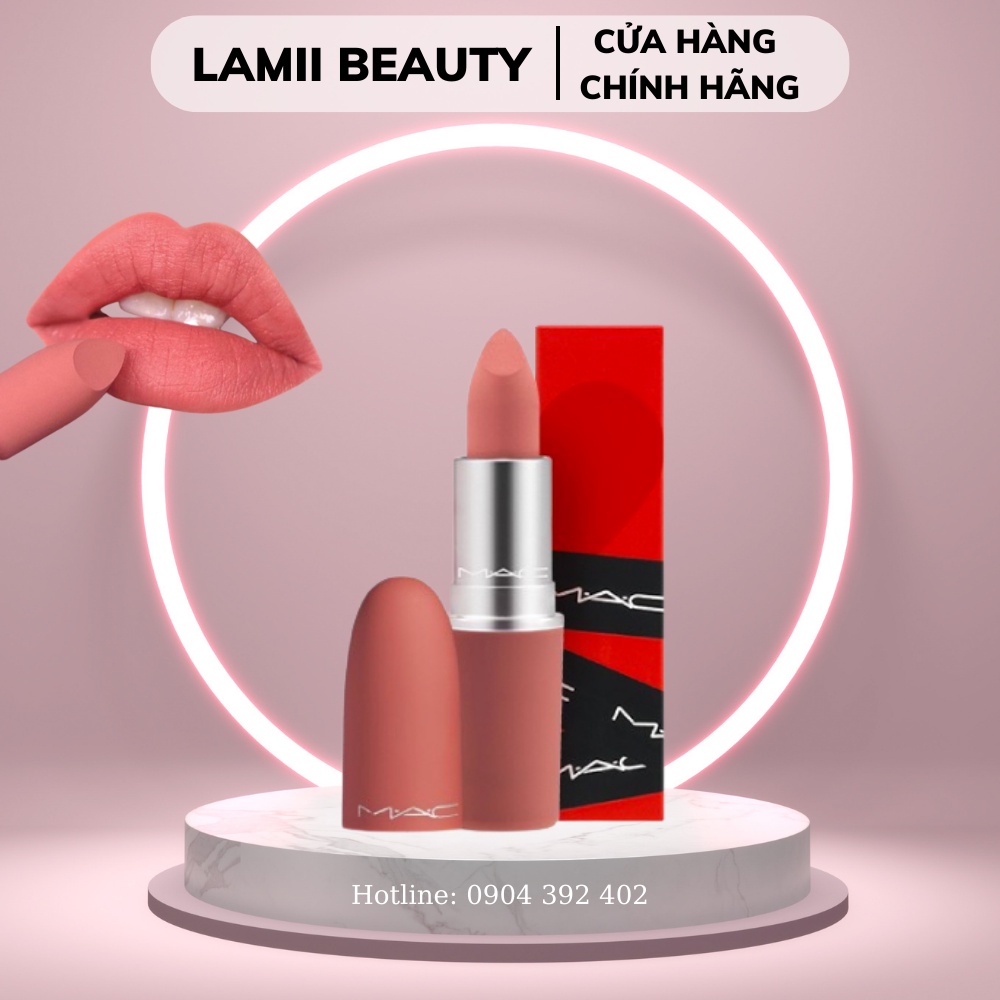 Son MAC Powder Kiss Lipstick màu 314 Mull It Over Mini 1.5g Full Box - LAMII BEAUTY