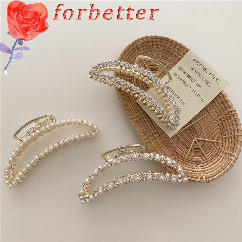 Kẹp Tóc Kim Loại Đính Ngọc Trai Nhân Tạo Xinh Xắn Dành Cho Nữ