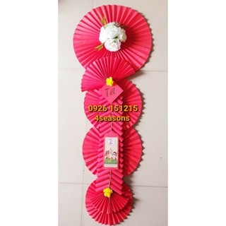 Chữ dán mẹt tre trang trí Tết