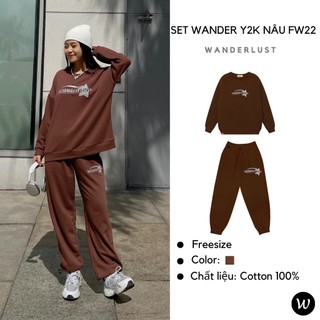 SET Wander Y2k nâu FW22