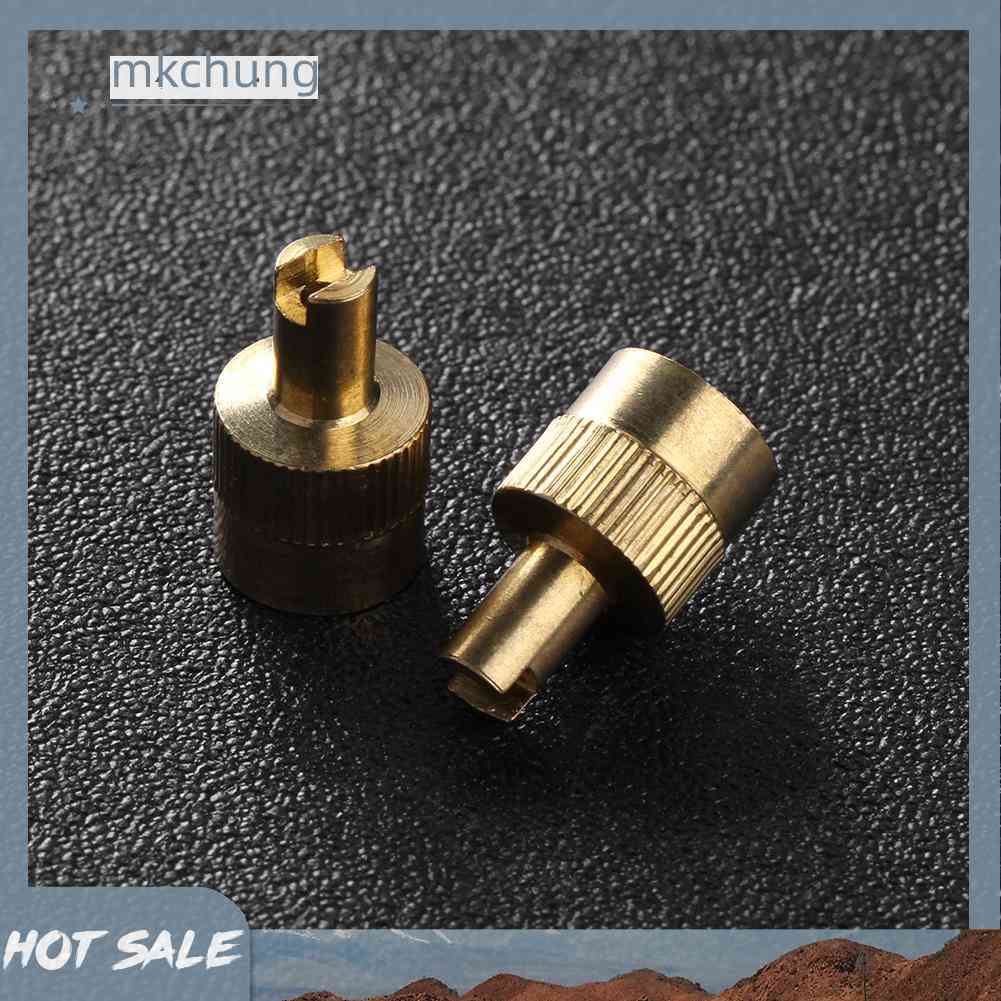 Set 8 Nắp Van Có Rãnh Kèm Dụng Cụ Tháo Lõi Cho Xe Hơi / Xe Máy MKCHU