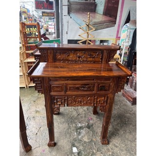 Bàn Cúng, Kệ Thờ & Tủ Thờ Gia Tiên Gỗ Muồng Ngang 1m07 ( Freeship SG )