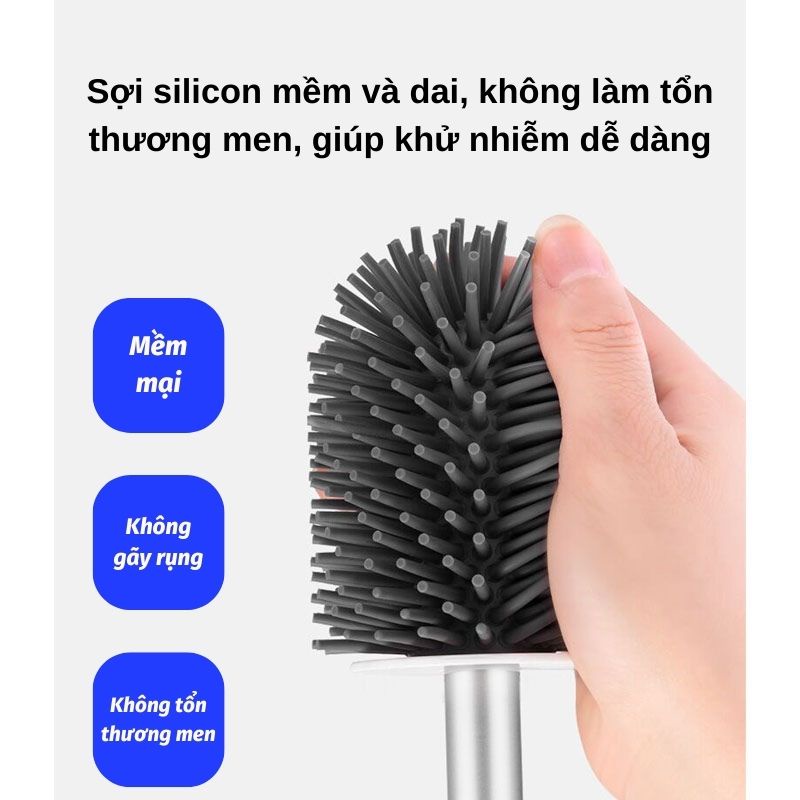 Cọ Bồn Cầu Cọ Nhà Vệ Sinh Thông Minh Silicon Cao Cấp Titan.st