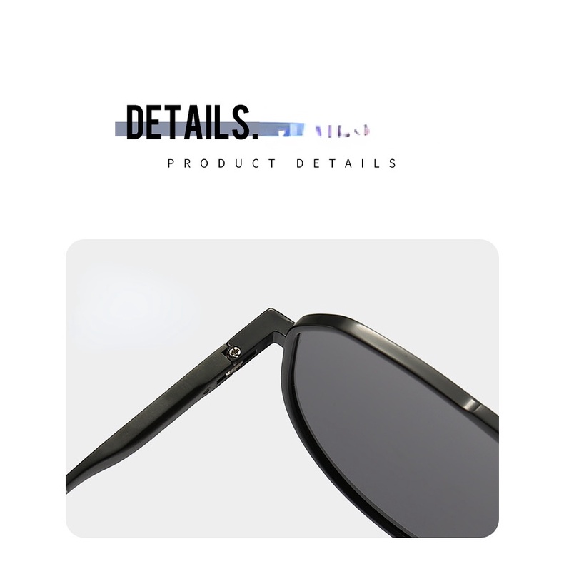 Kính Mát Phân Cực Gọng Hợp Kim Nhôm Thay Đổi Màu Sắc Dành Cho Nam