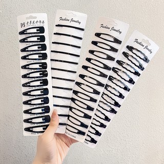 Set 12 Kẹp Tóc Màu Đen Thời Trang Cho Nữ