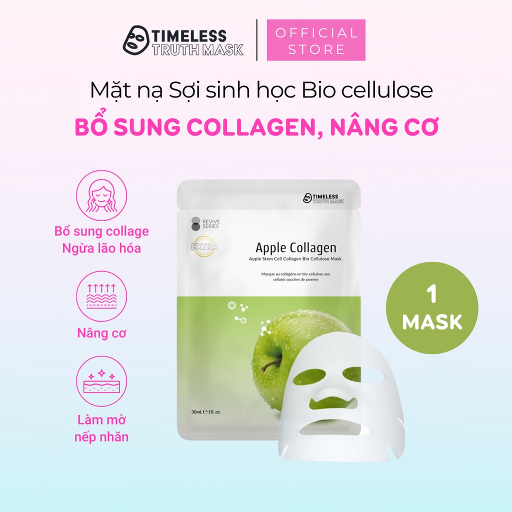 Mặt nạ tế bào gốc chống lão hoá da chiết xuất từ táo Timeless Truth Mask - Apple Collagen (30ml/miếng)