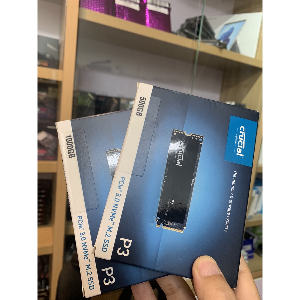 Ổ cứng SSD Crucial P3 Plus - 500Gb / 1TB M2 2280 PCIe Gen4x4 - Bảo hành 60 tháng