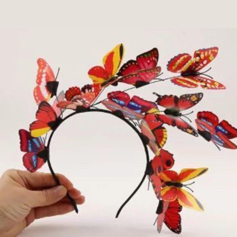 Cài Tóc Hình Bướm Phát Sáng Trong Đêm Dùng Làm Đạo Cụ Chụp Ảnh