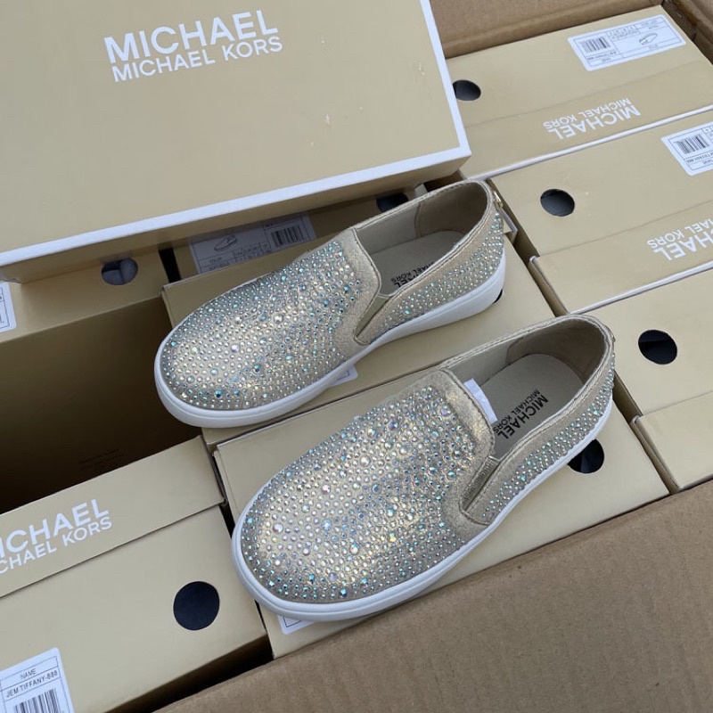 MK17 - Giày Dép Slipon M.K Đính Đá Mẹ Và Bé