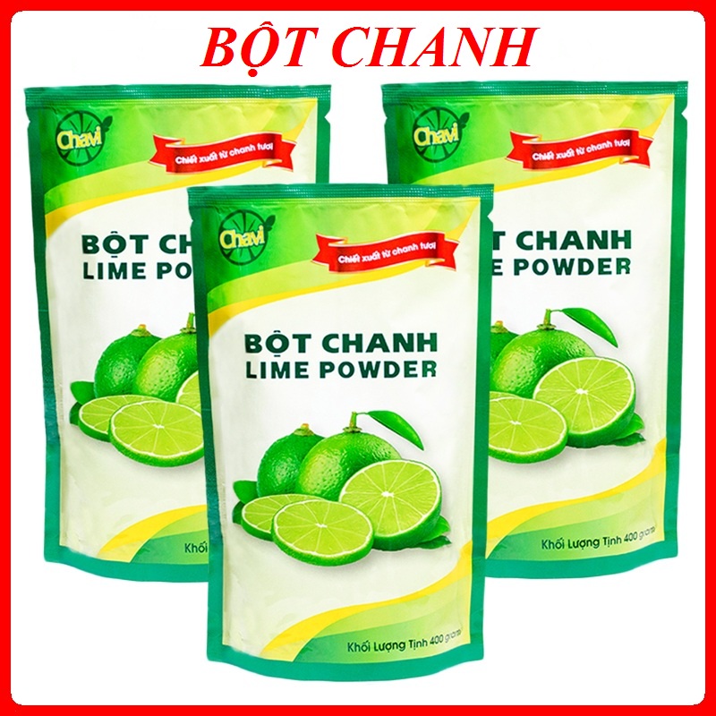 Bột Chanh CHAVI 400gr Dùng Làm Gia Vị Nấu Mì Cay, Lẩu Thái Tomyum, Trộn Gỏi, Làm Muối Ớt Xanh
