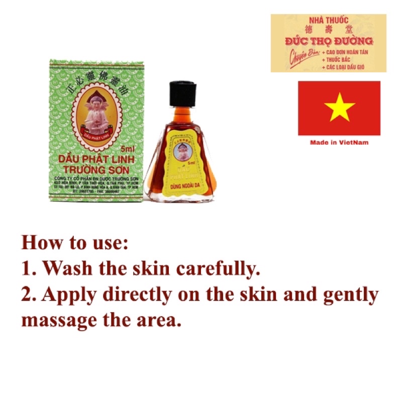 Dầu Phật Linh 5ml ĐTĐ