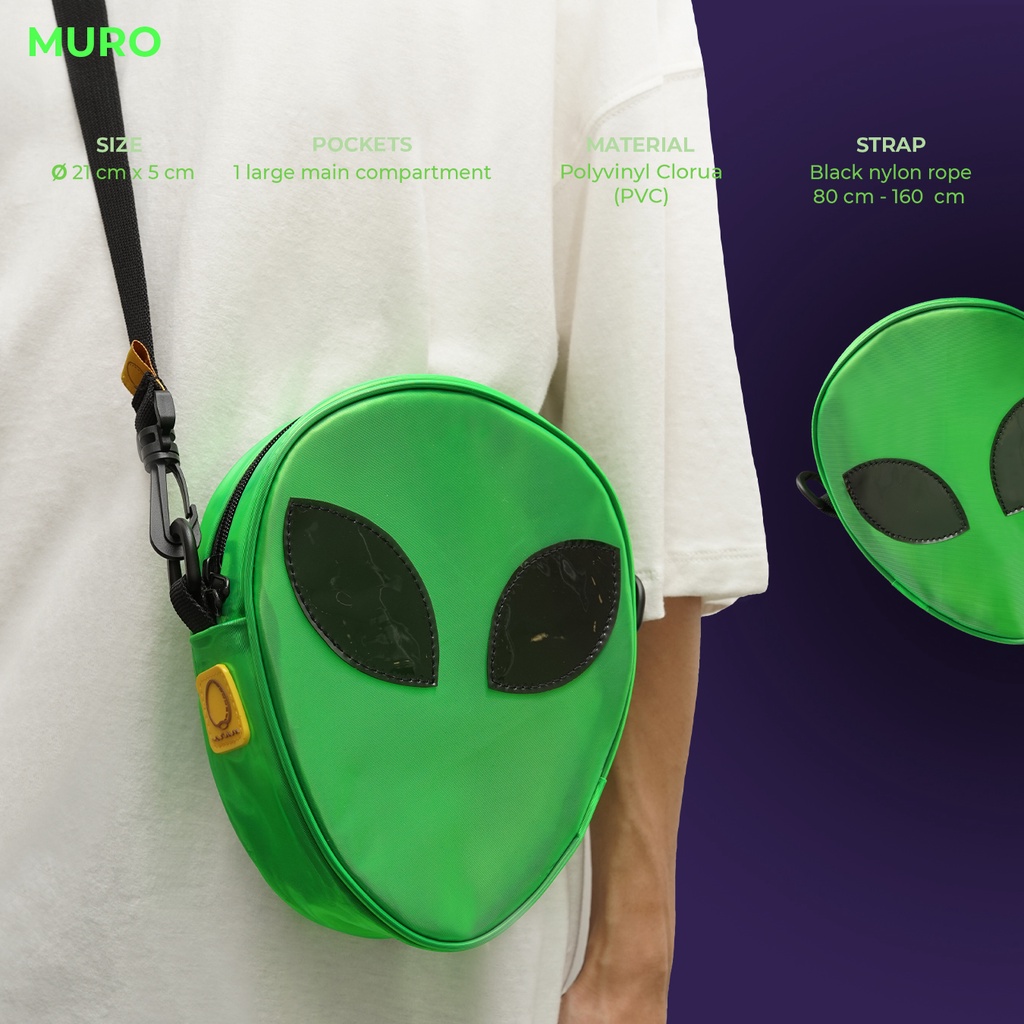 MURO TÚI NGƯỜI NGOÀI HÀNH TINH THỜI TRANG DÂY ĐEO CHÉO (ALIEN)