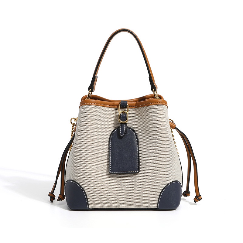 IELGY Túi Đeo Chéo Vải canvas Màu Sắc Tương Phản Thời Trang Cho Nữ