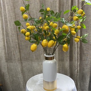 Cành quả chanh vàng trang trí decor nhà cửa - Cành 6 Quả siêu đẹp