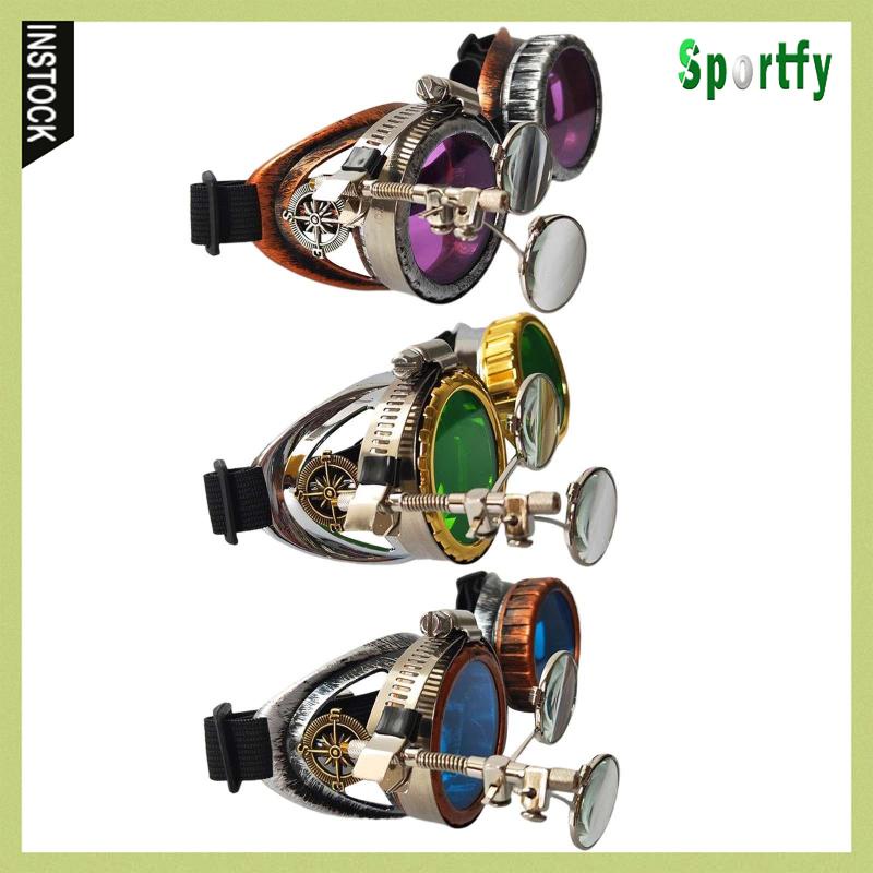 Kính Râm Thời Trang Steampunk Gọng Kính Vuông