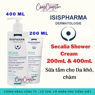 ✔️[TEM CTY] ISIS Pharma Secalia Shower Cream 200mL & 400mL - Sữa tắm cho da khô,  chàm